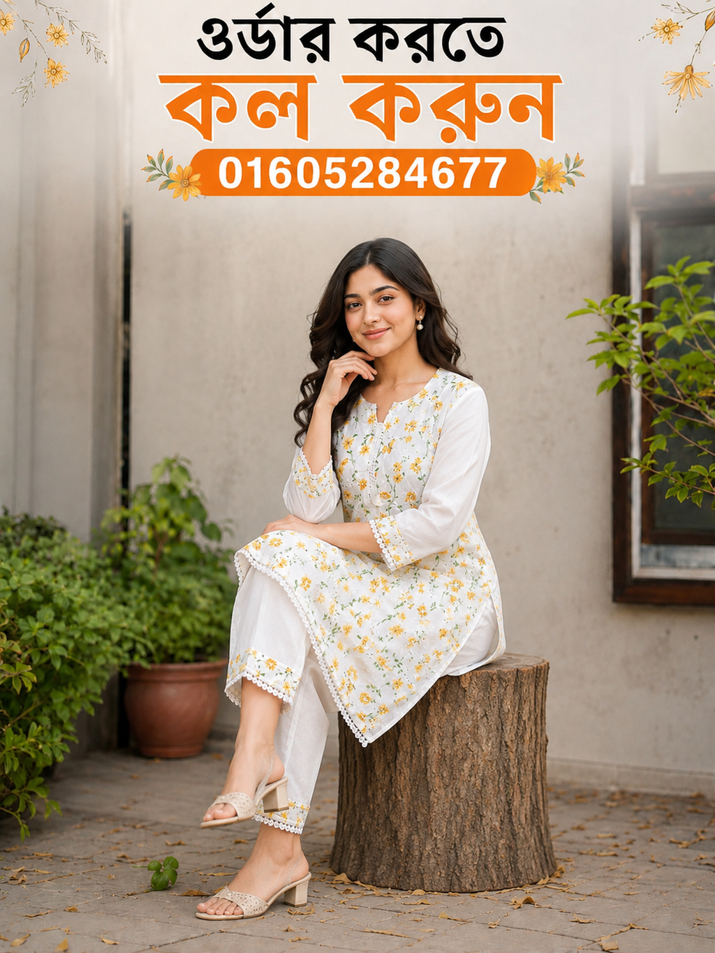সিম্পল, এলিগেন্ট এবং ট্রেন্ডি লুক—প্রিমিয়াম কোয়ালিটির চিকেনকারি কাপড়ের।
