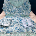Elegant Printed AC Cotton 3-Piece Suit