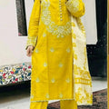 Premium Women's 3-Piece Embroidered Dress Set